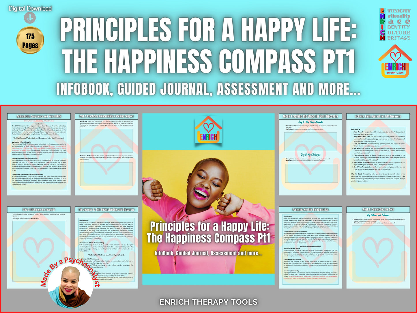 Principles for a Happy Life: InfoBook, Workbook, Journal, Assessment