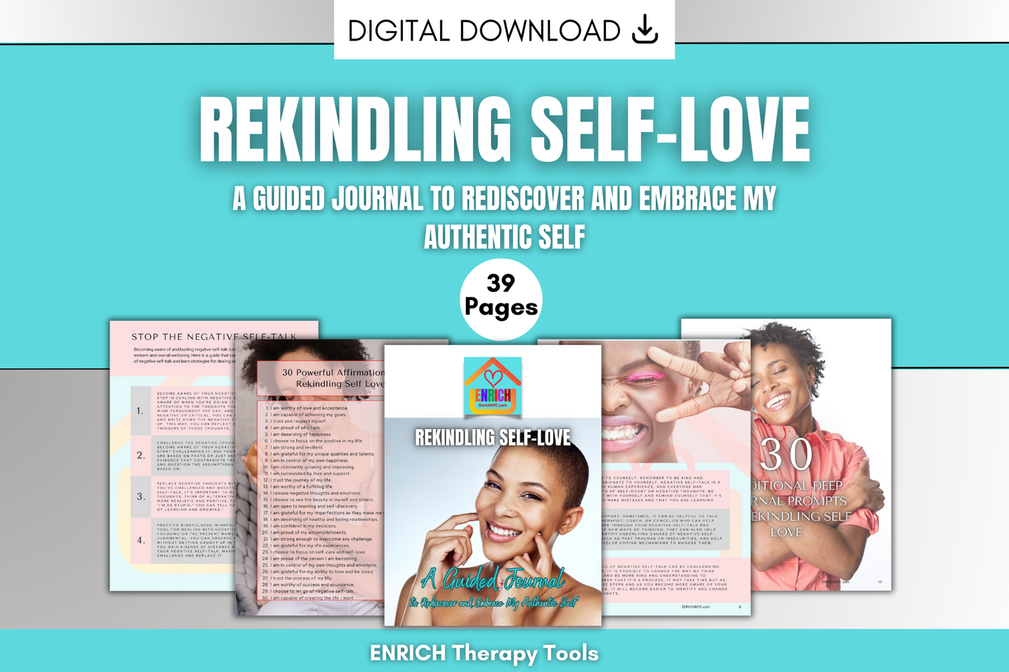 Rekindling Self-Love - A Guided Journal (to Rediscover and Embrace My Authentic Self)