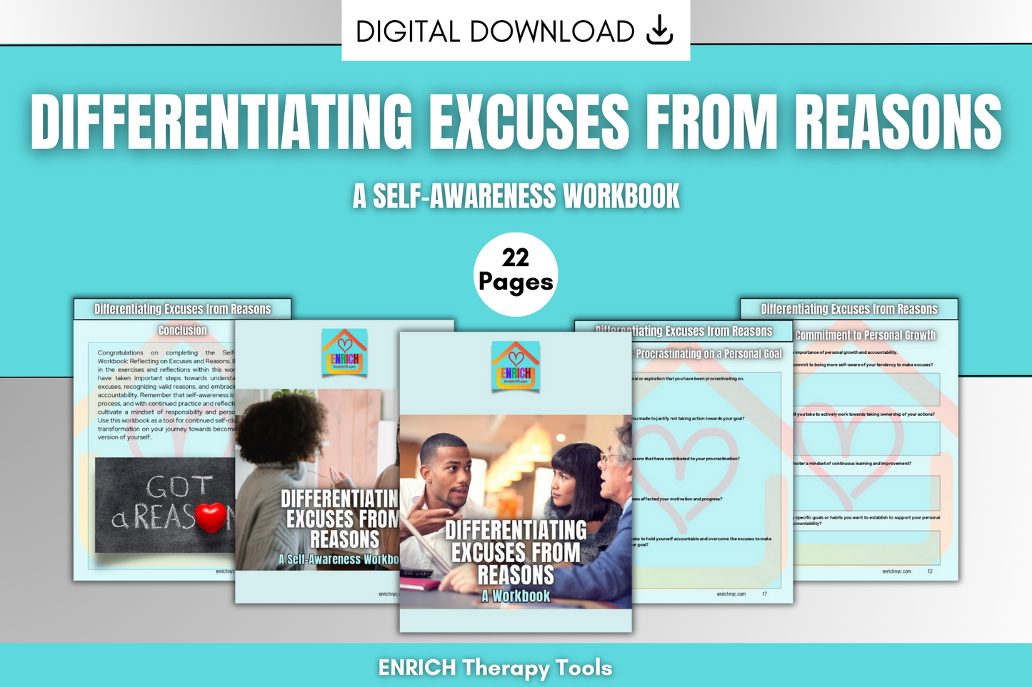 Differentiating Excuses from Reasons - A Self Awareness Workbook