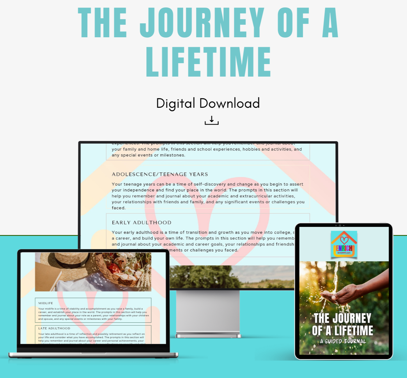 The Journey  of a Lifetime - Guided Journal