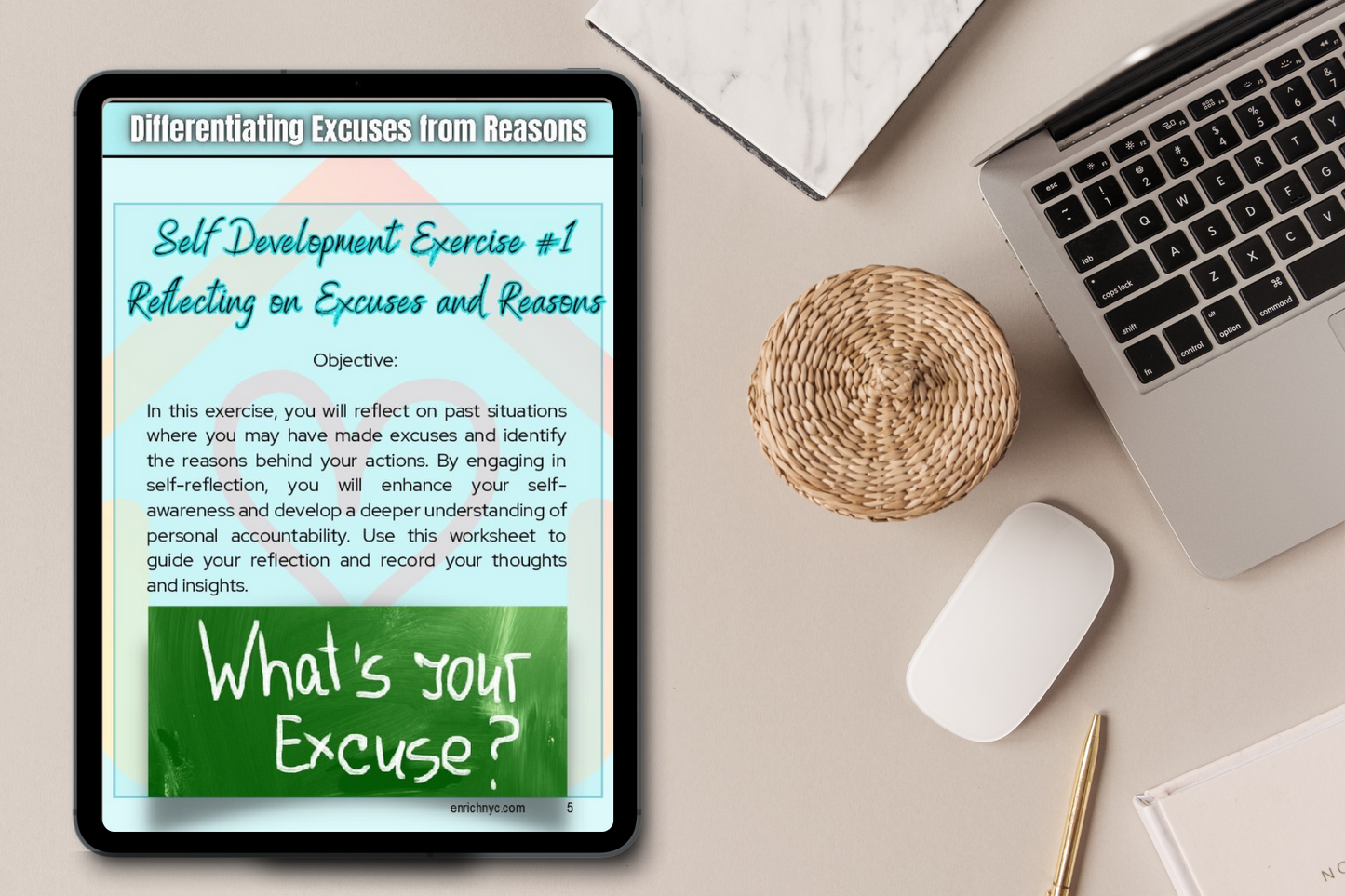 Differentiating Excuses from Reasons - A Self Awareness Workbook