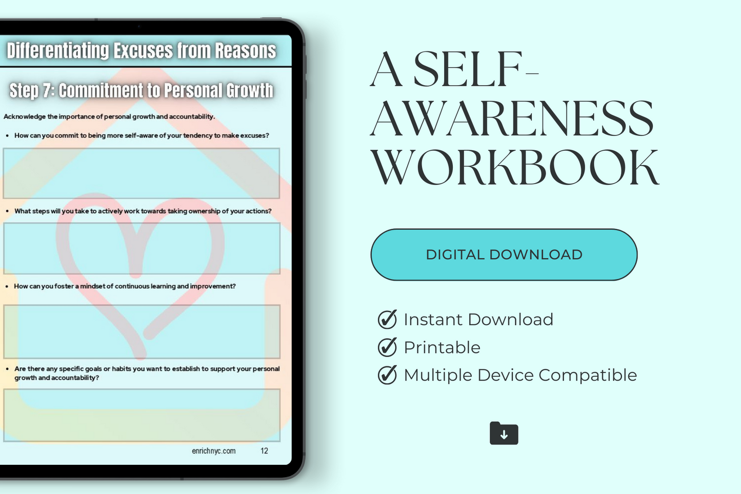 Differentiating Excuses from Reasons - A Self Awareness Workbook