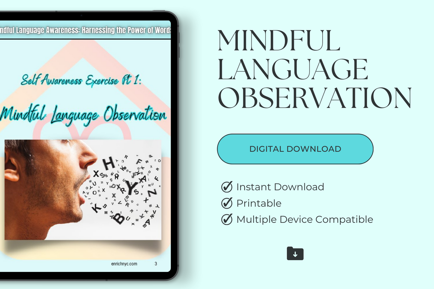 Mindful Language Awareness: Harnessing the Power of Words - A Self-Awareness Exercise